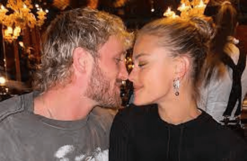 an illustration of a Nina Agdal, logan Paul girlfreind and fiancé. 