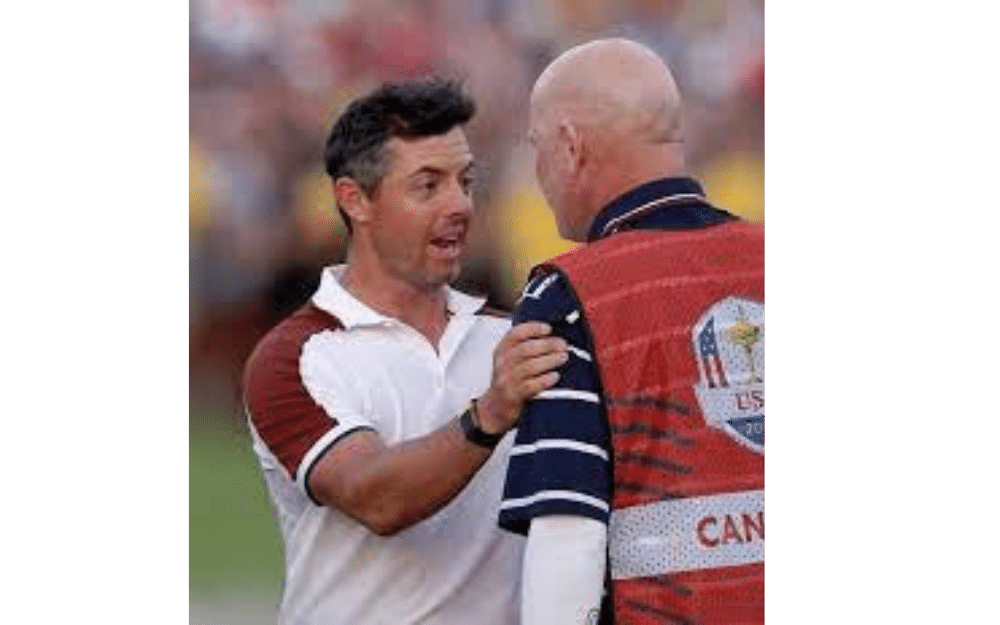 an illustration of a McIlroy Get Angry with LaCava.